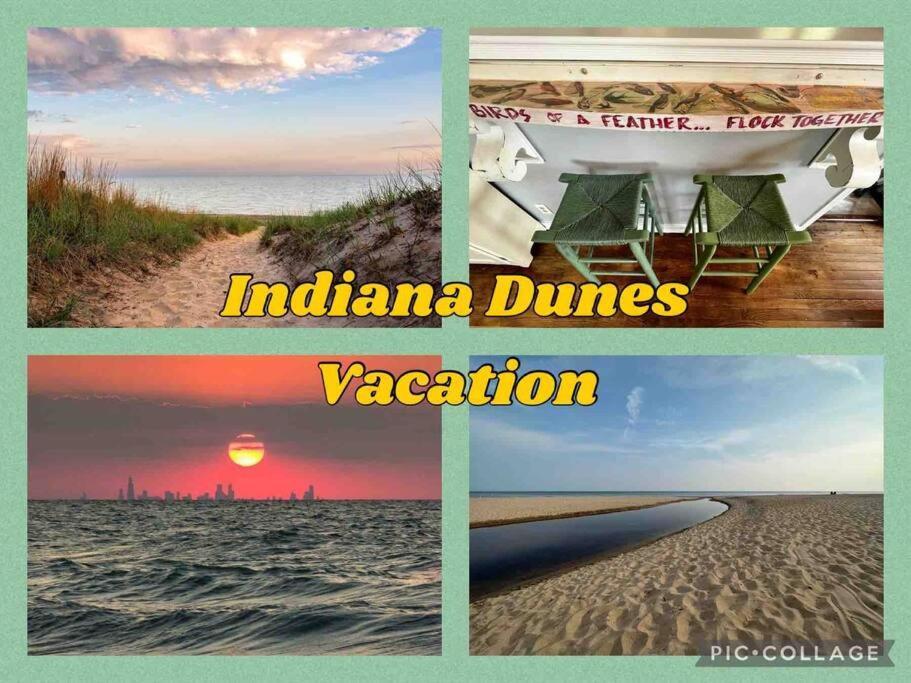 Blue Birdhouse - Indiana Dunes - Pet Friendly Честъртън Екстериор снимка